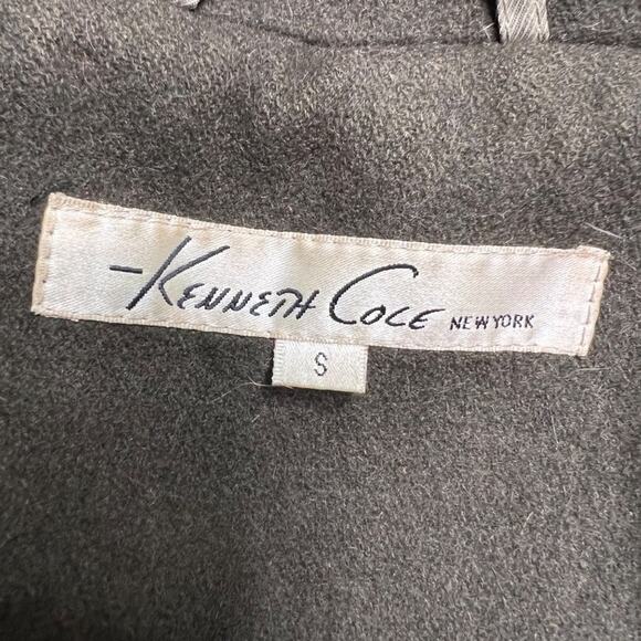 KENNETH Cole Mens Green Wool Blend Coat with Collar Small - Picture 8 of 10